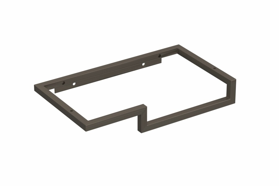 Proline stalen fonteinframe m. handdoekhouder R H60xB400xD230 Geborsteld RVS / 1901562