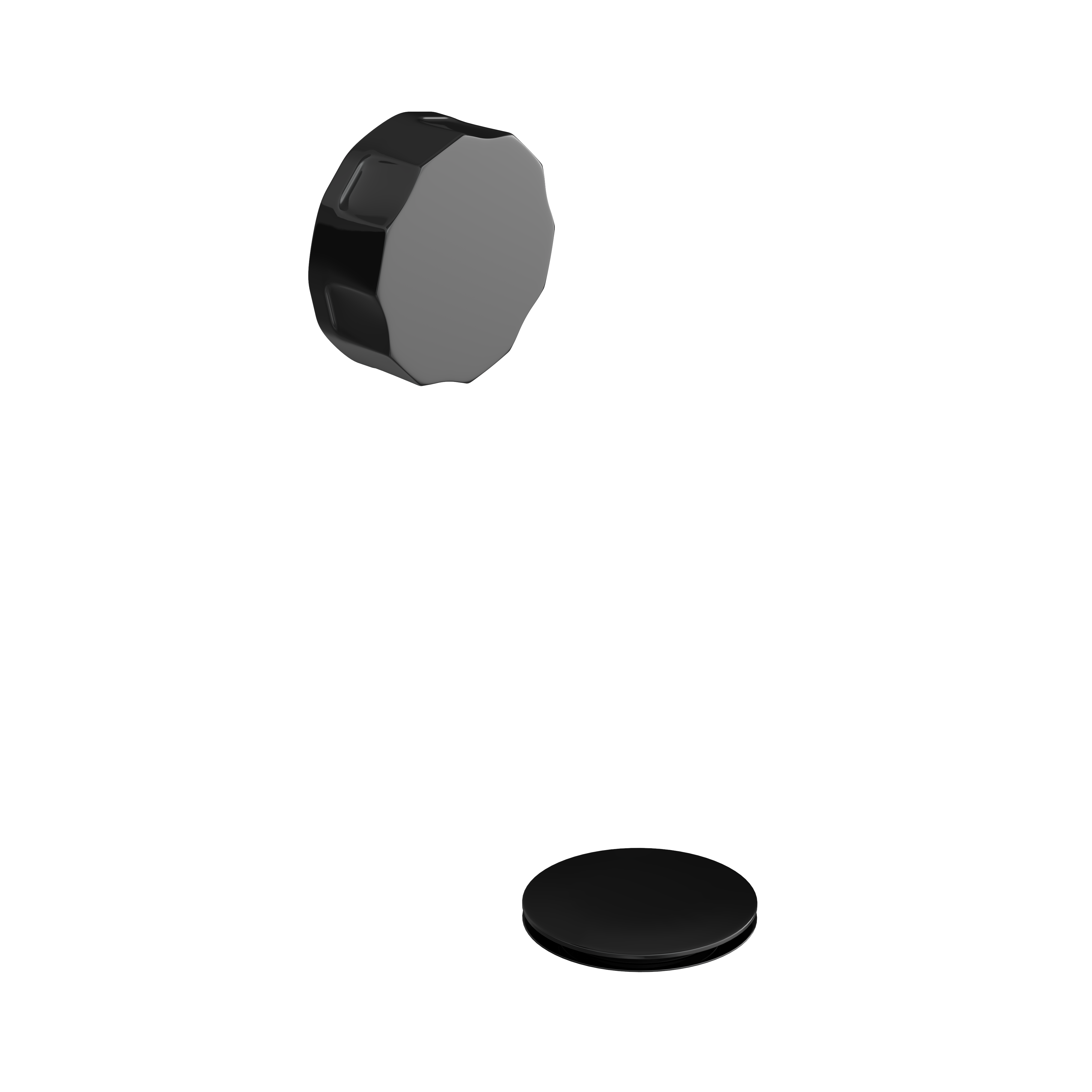 Hotbath Cobber badoverloop verlengd P032PBP Gepolijst Zwart PVD