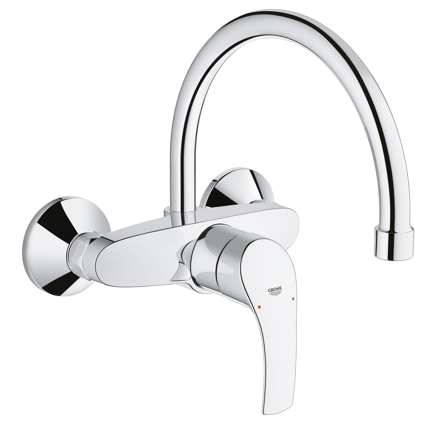 Grohe Eurosmart keukenmengkraan wand hoog 32482003