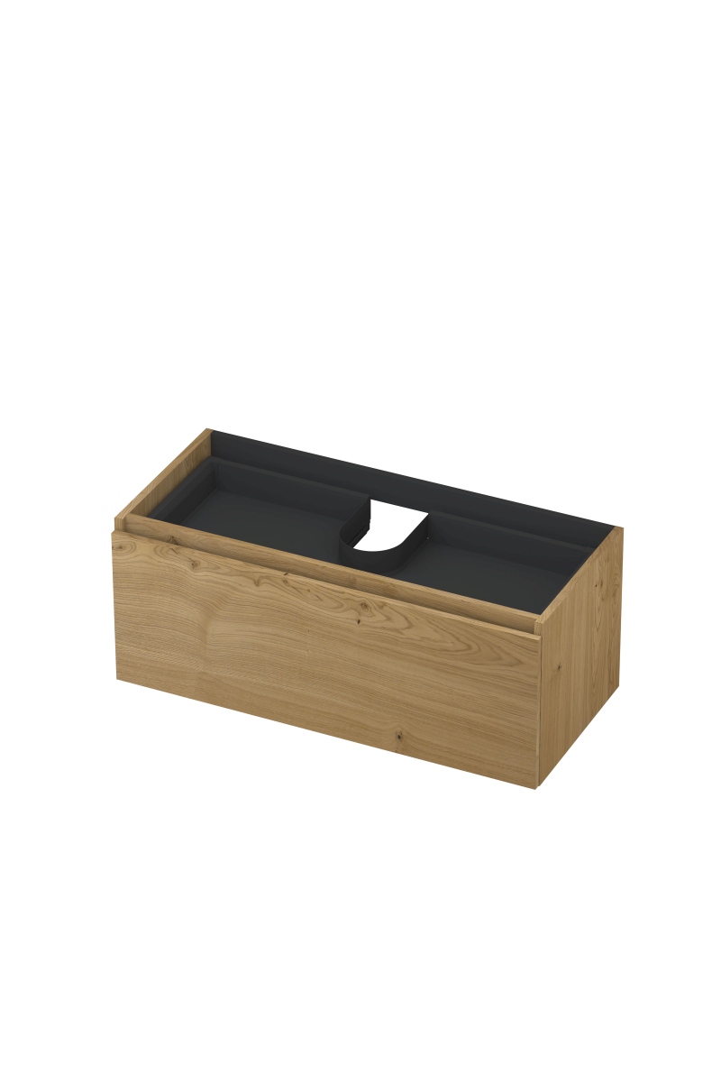 INK Fineer onderkast 1L m. binnenla gr.loos houten keerlijst fineer 1221340 Natur H400xB1000xD450