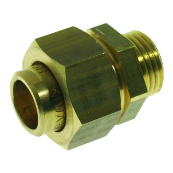 Mess. 3-del. rechte kopp.  2 bu. x 54mm. 0415910