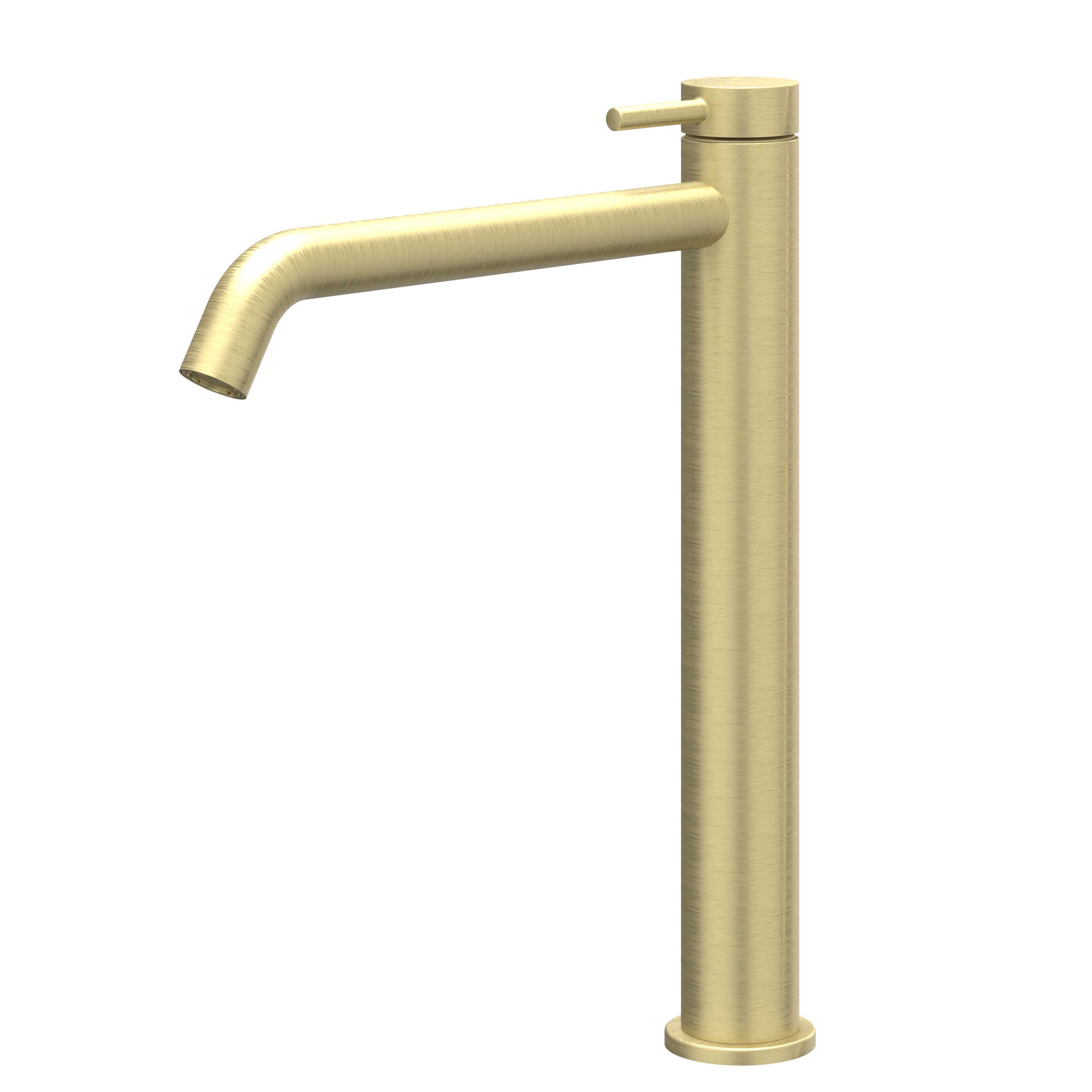 IVY Bond Eenhendel wastafelmengkraan opbouw model L coldstart 6100204 gebr. mat goud PVD