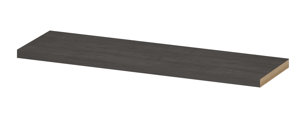 INK wandplank in dekor dikte 35mm voorzijde afgekant tbv nis 1258811 Oergrijs H35xB1200xD350