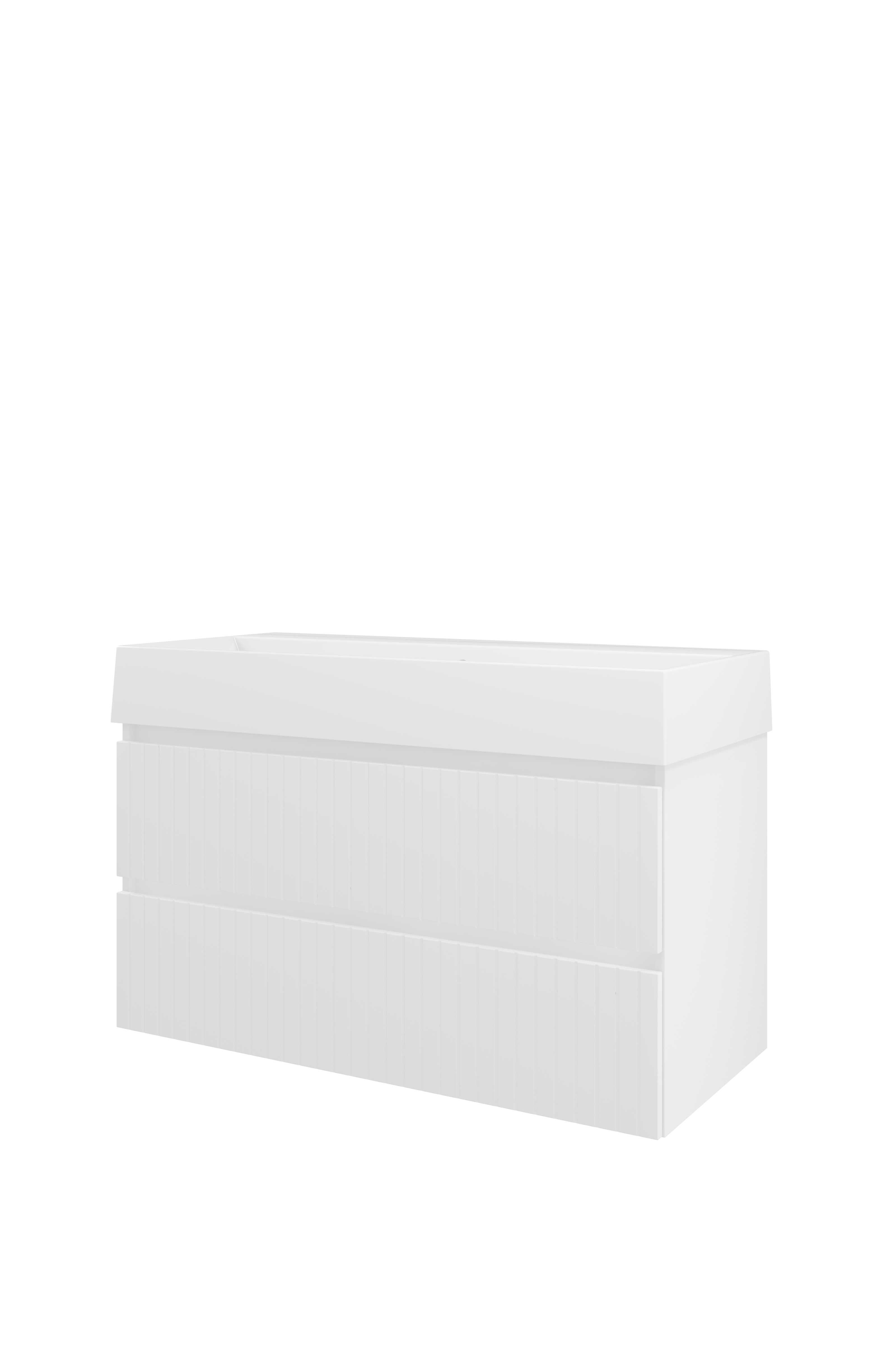 Proline Set porselein Loft wast. z. krgt. en onderkast sym. gefr. 1818185 Mat wit/Glans wit 1000x460x650