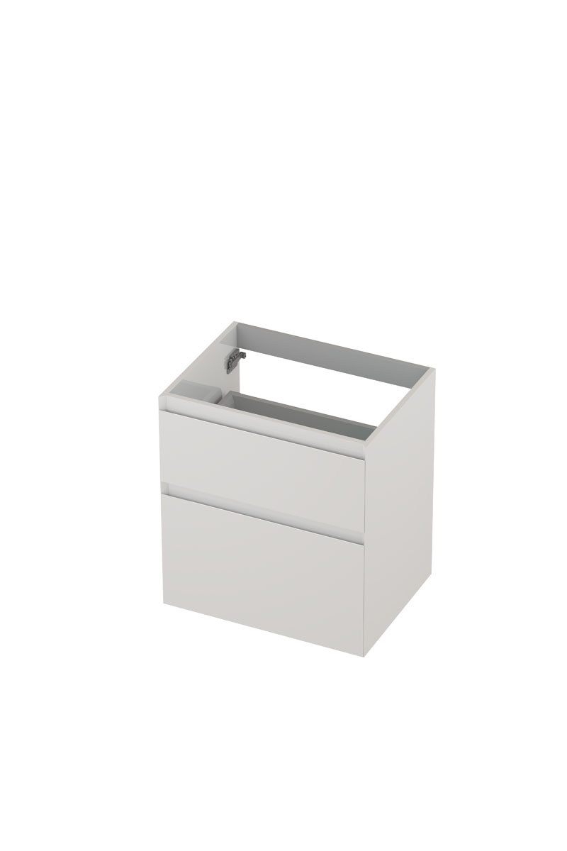 INK onderk. 2 la GL gelakt 45gr a-symm. H600xB450xD650 Hoogglans wit / 1240802