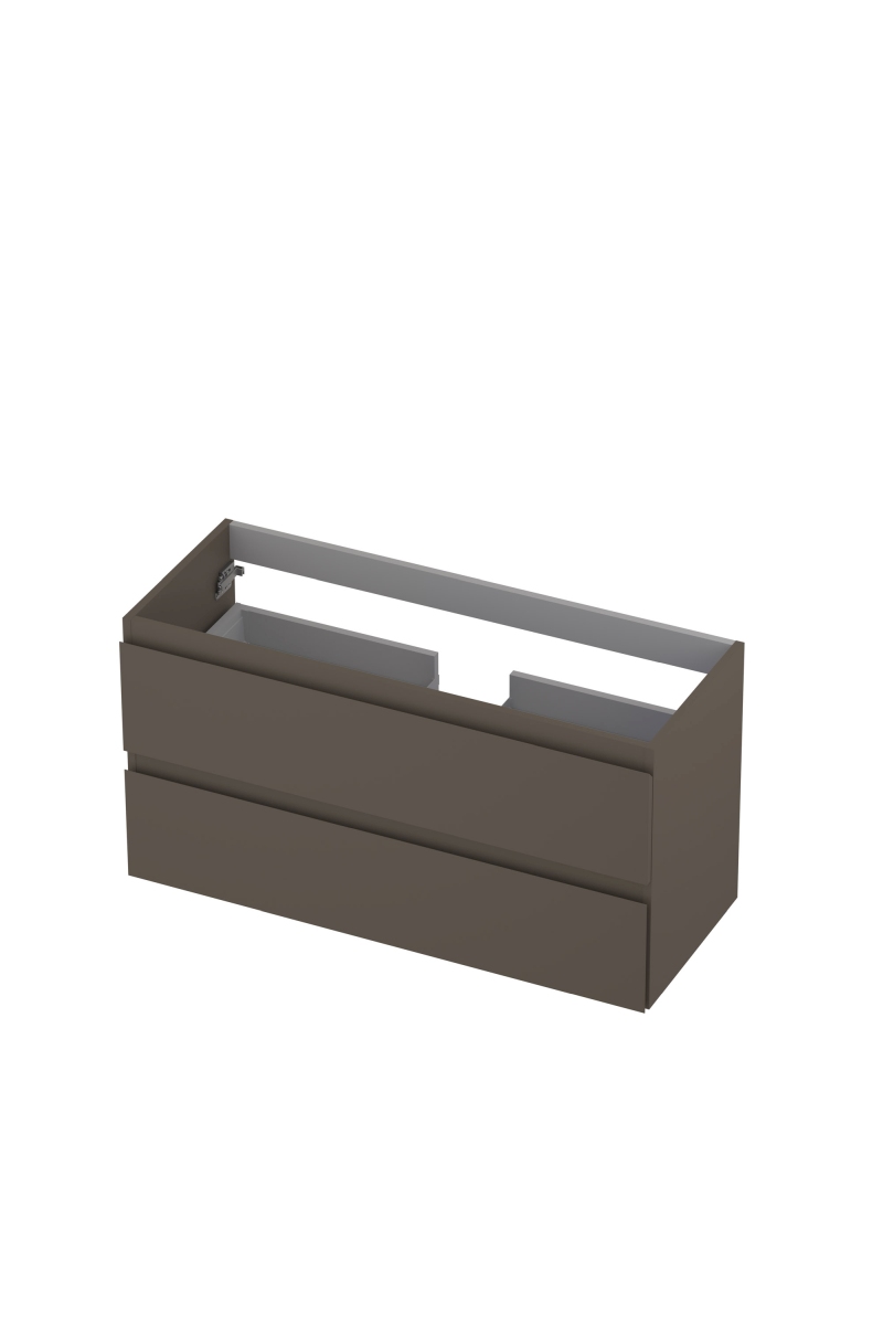 INK onderk. 2 laden greepl. gelakt 1241025 Mat taupe H520xB1000xD400