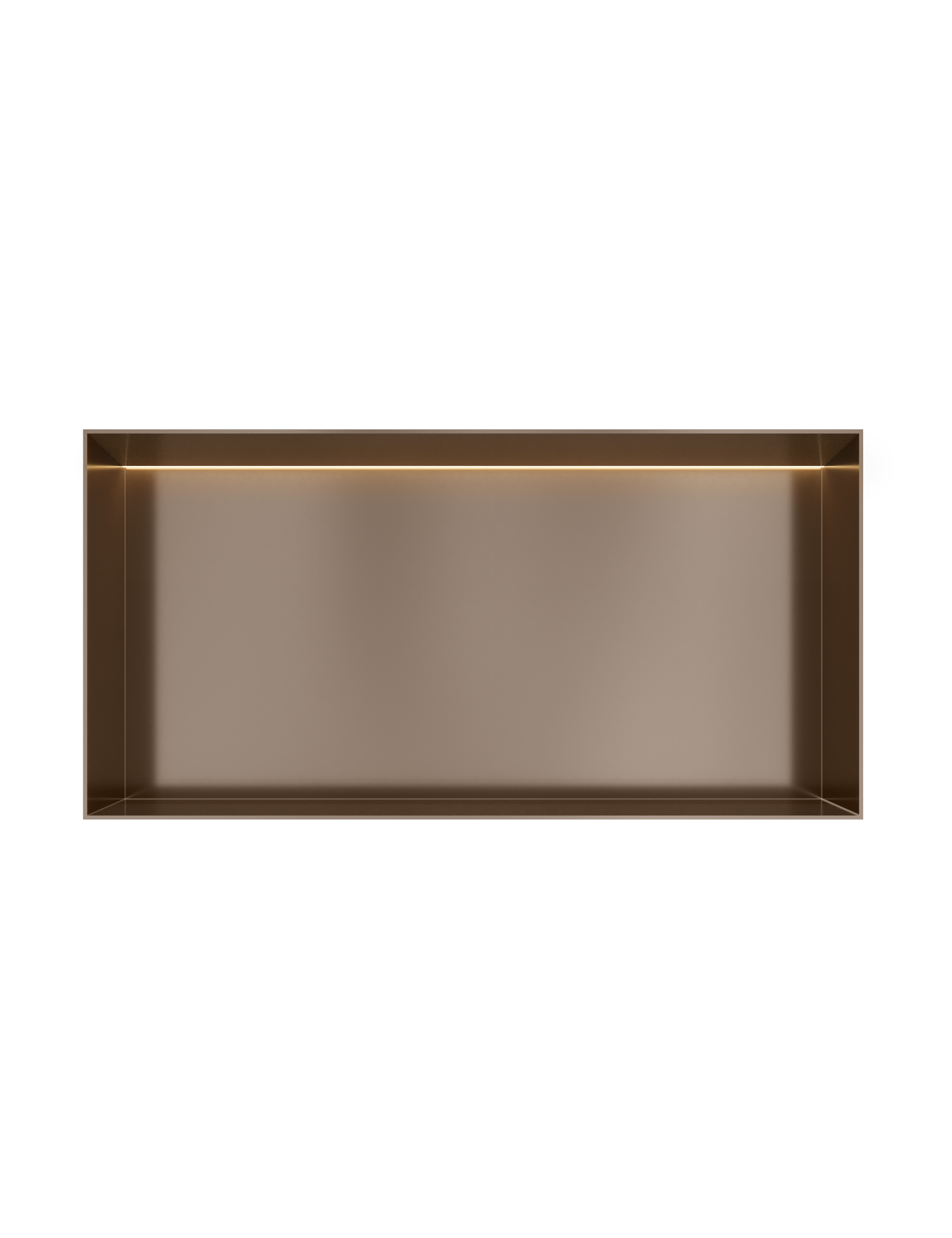 Hotbath More inbouwbox of inbouwnis 30x60x10cm frameless + LED BOX060FLTB Tuscan bronze