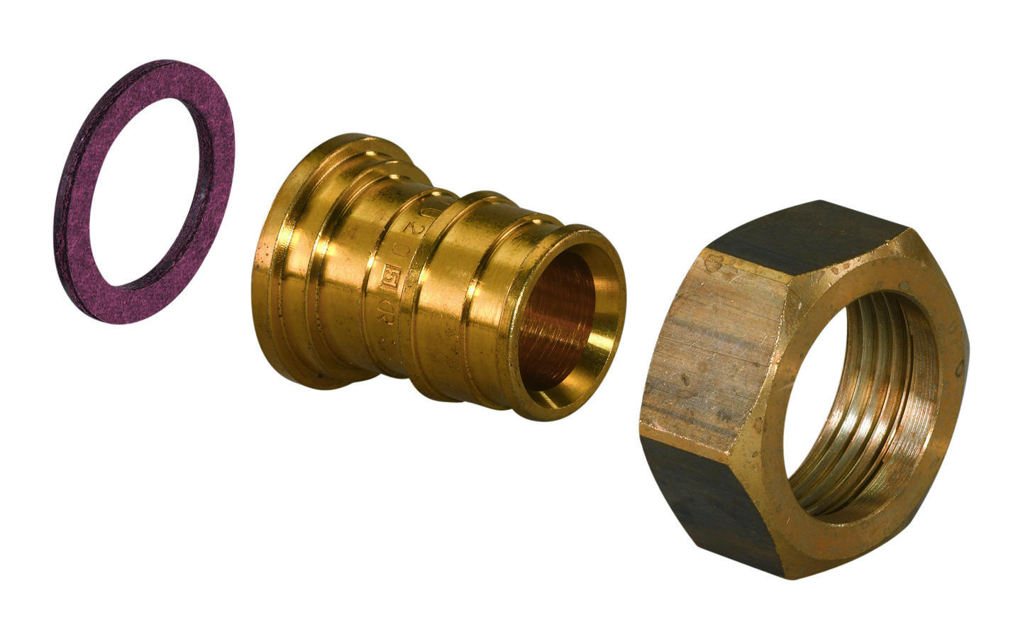 Uponor Q&E schroefkoppeling vlak 25 x G1 1023018