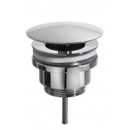 DSI Luxe afvoerplug 5/4 niet afsluitbaar v.fontein Chroom