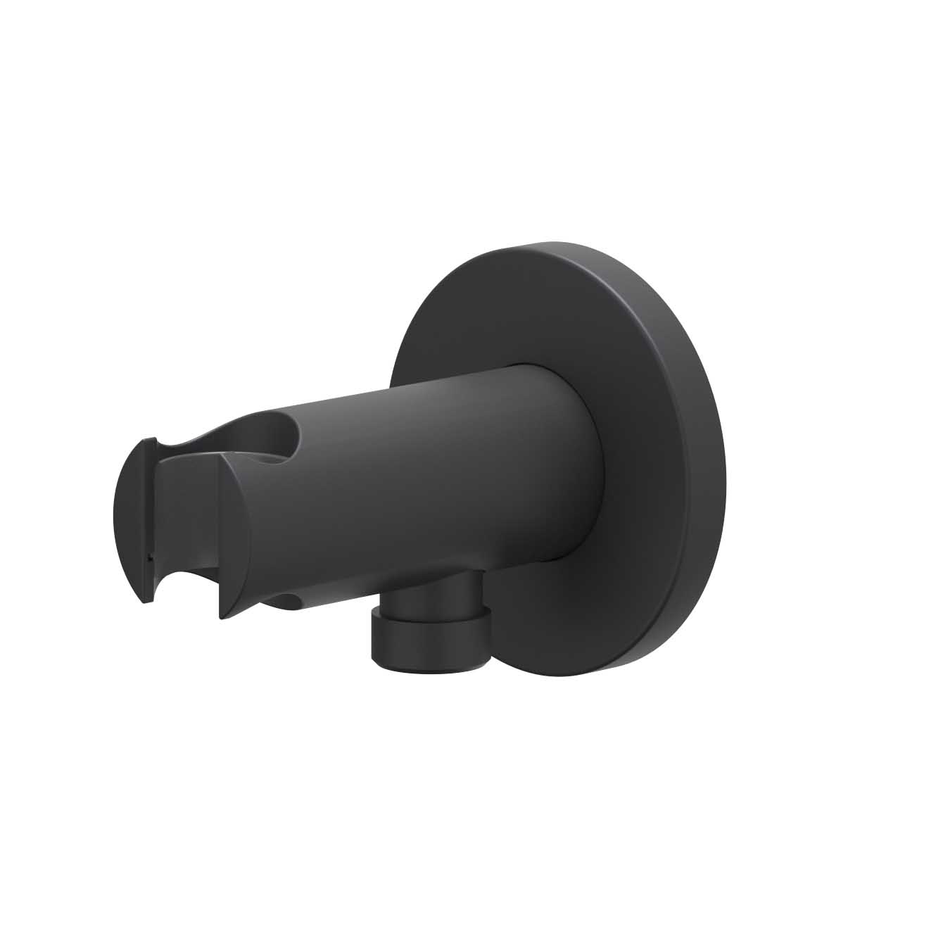 IVY Toebehoren Wandsteun met ge┤ntegreerde wateruitlaat 1/2 6900202 Mat zwart PED