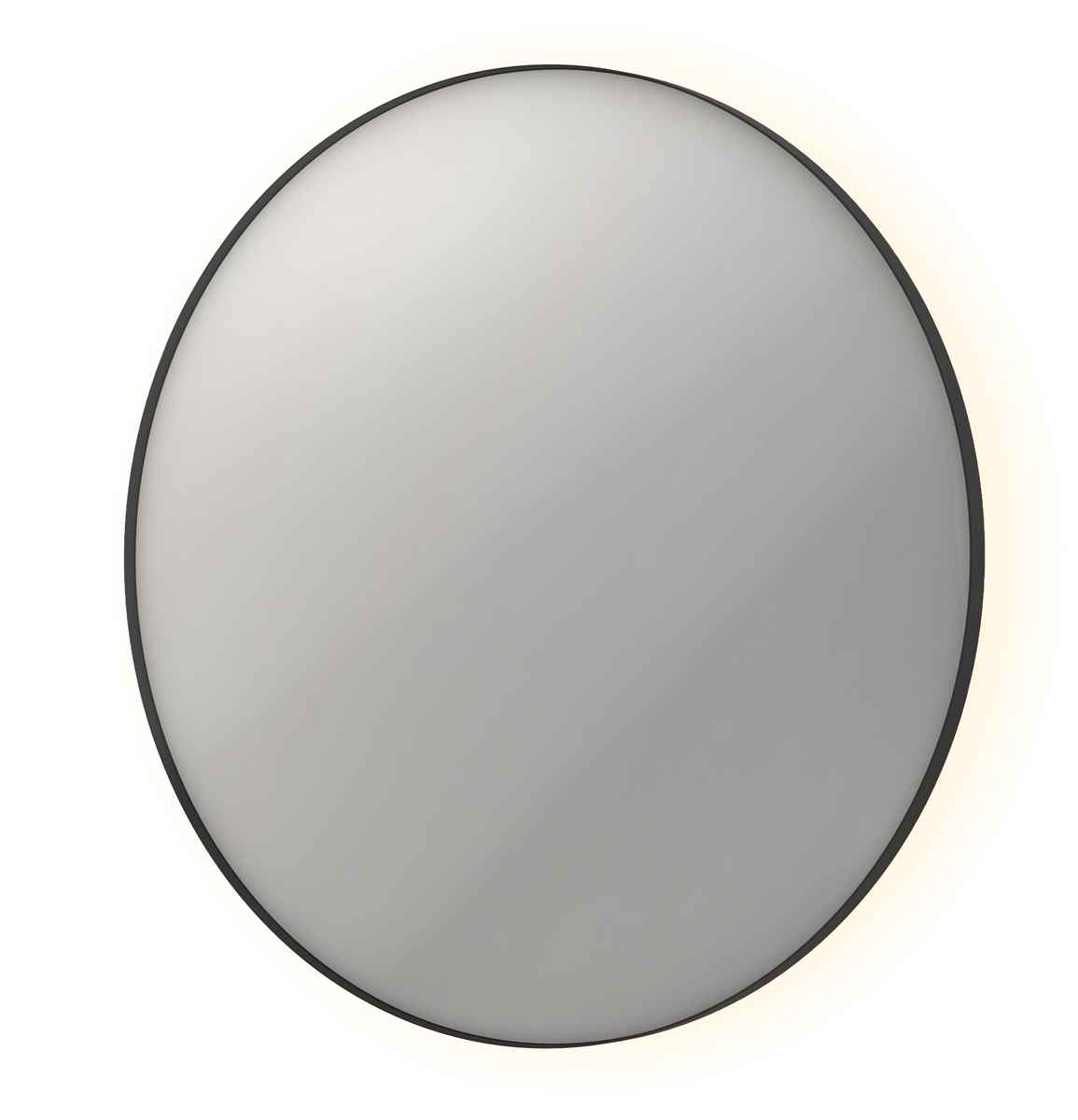 INK spg. SP17 rond in stalen kader incl indir LED verw. color dimbaar + schak. H1200xB1200xD40 Mat zwart / 8408595