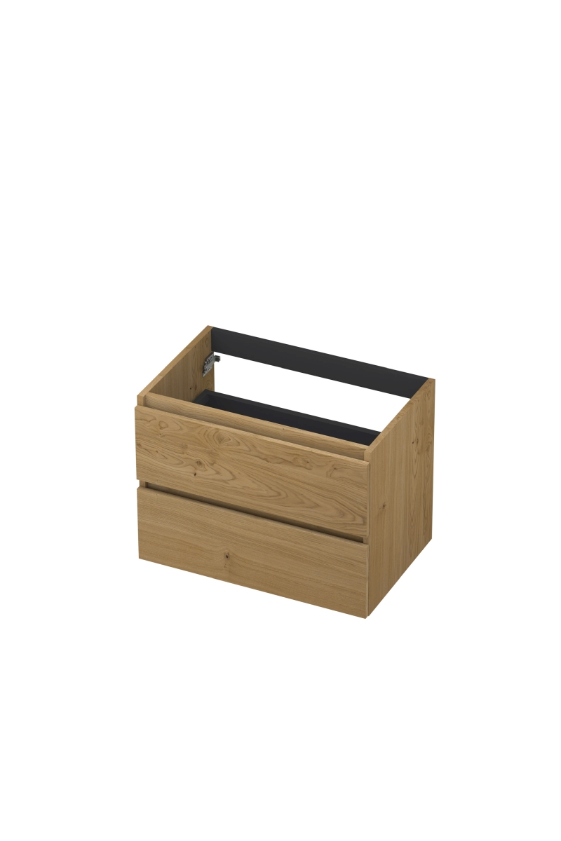 INK Fineer onderkast 2L gr.loos houten keerlijst fineer 1221410 Natur H520xB700xD450