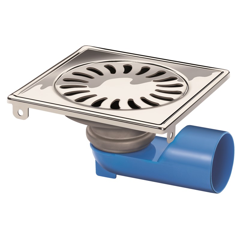 Berg RVS put afm: 146x146 mm met RSA 12915 onder/zijuitlaat