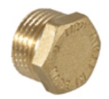 Messing plug 1/8