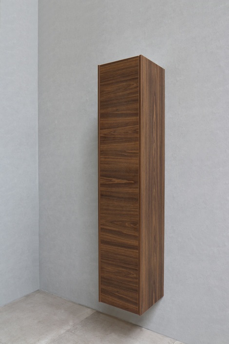 Proline P2O hoge kast 1 deur push 2 open incl. 4 glazen planch. 1228513 Cabana oak H1690xB350xD350