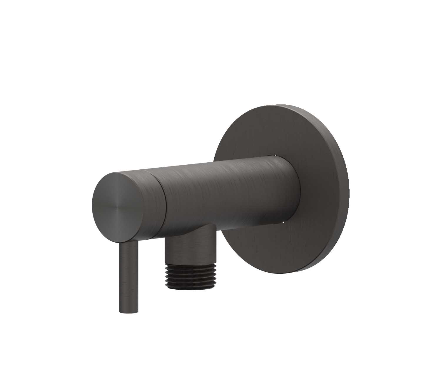 IVY Toebehoren Hoekstopkraan 1/2 3/8 6901914 RVS316 gebr. carbon black PVD