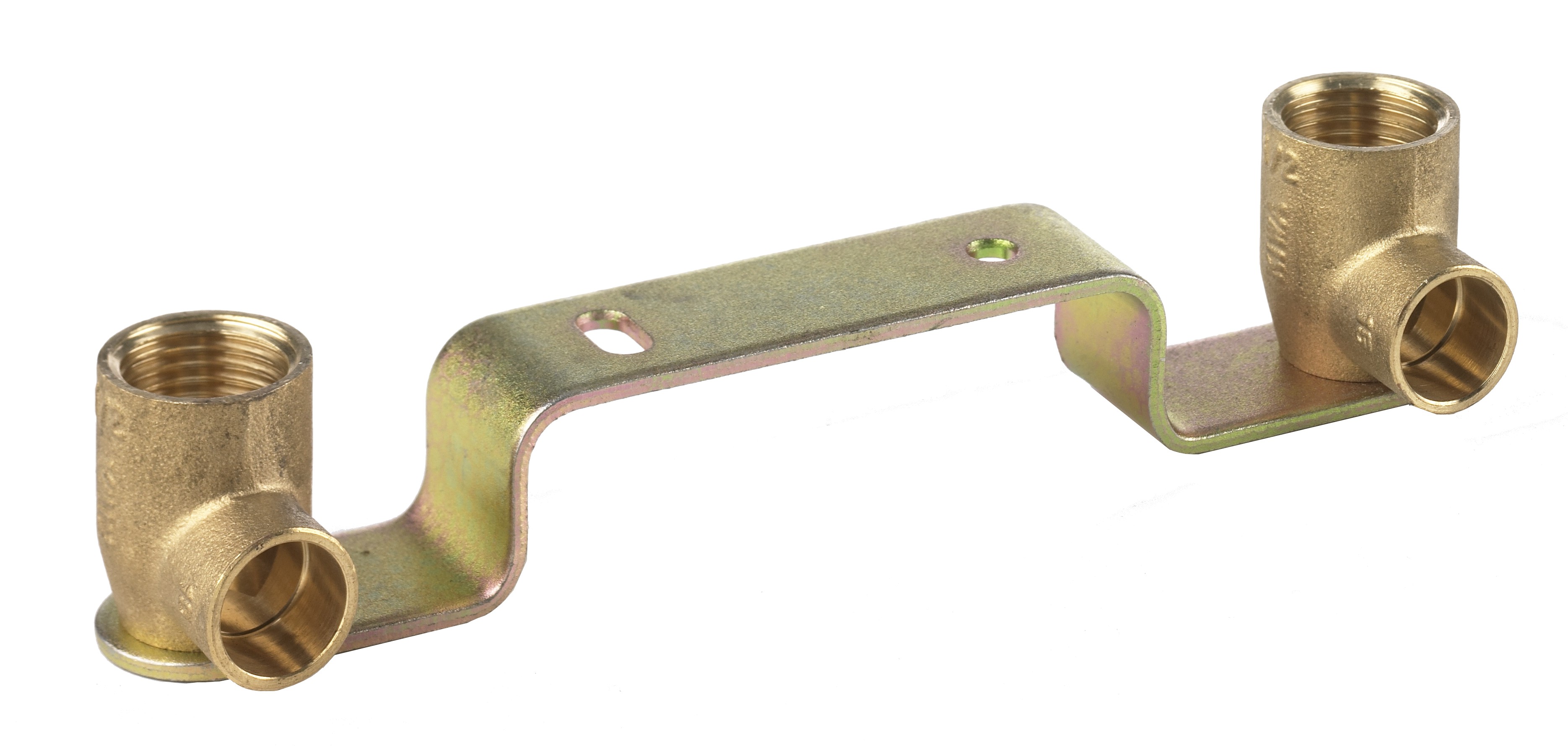 Messing muurplaatbeugel 3/8x12 120 mm