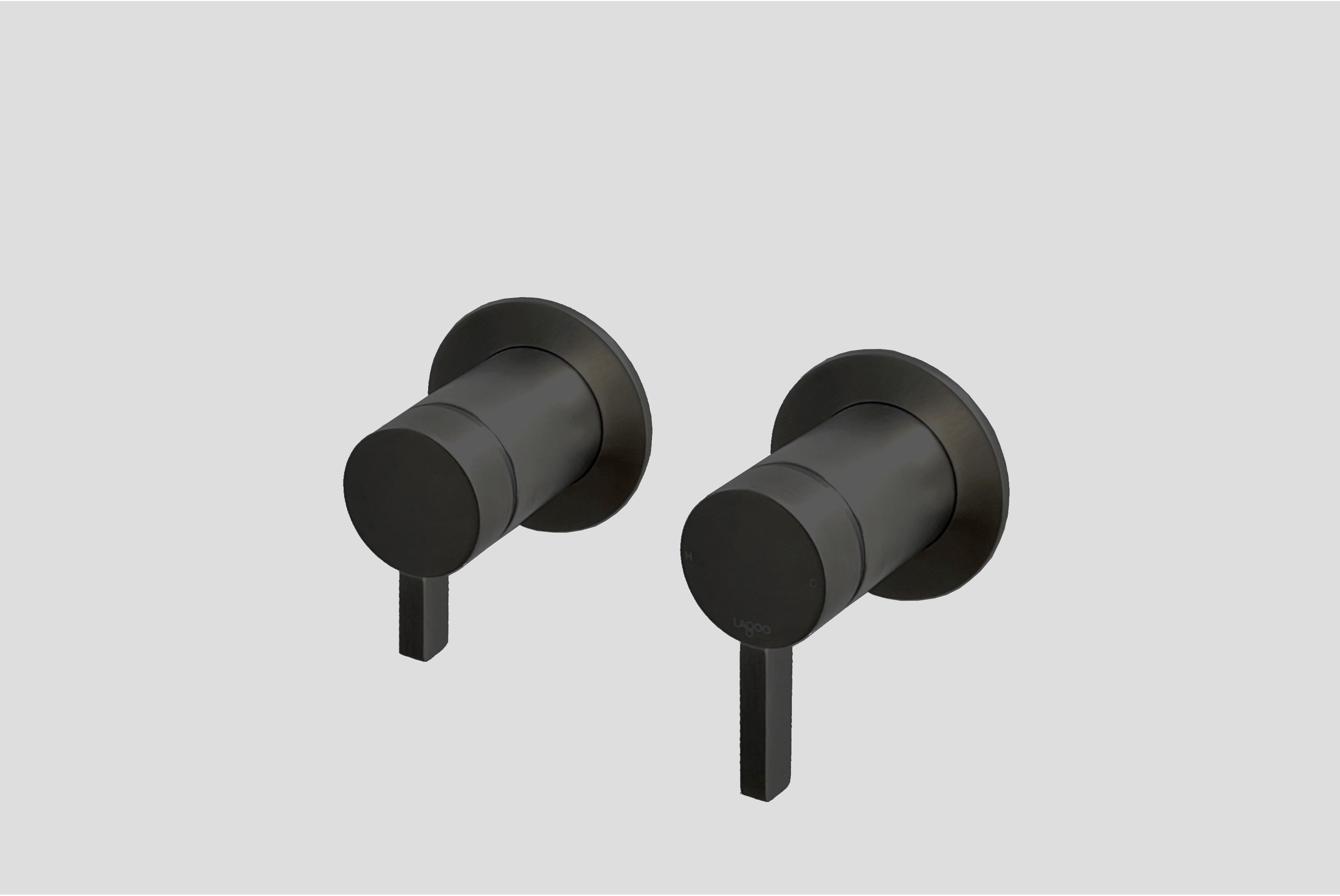 Lagoo Como Inbouw douche-/badmengkraan afbouwdeel m. 2-weg omstel CM2230MB Matt Black