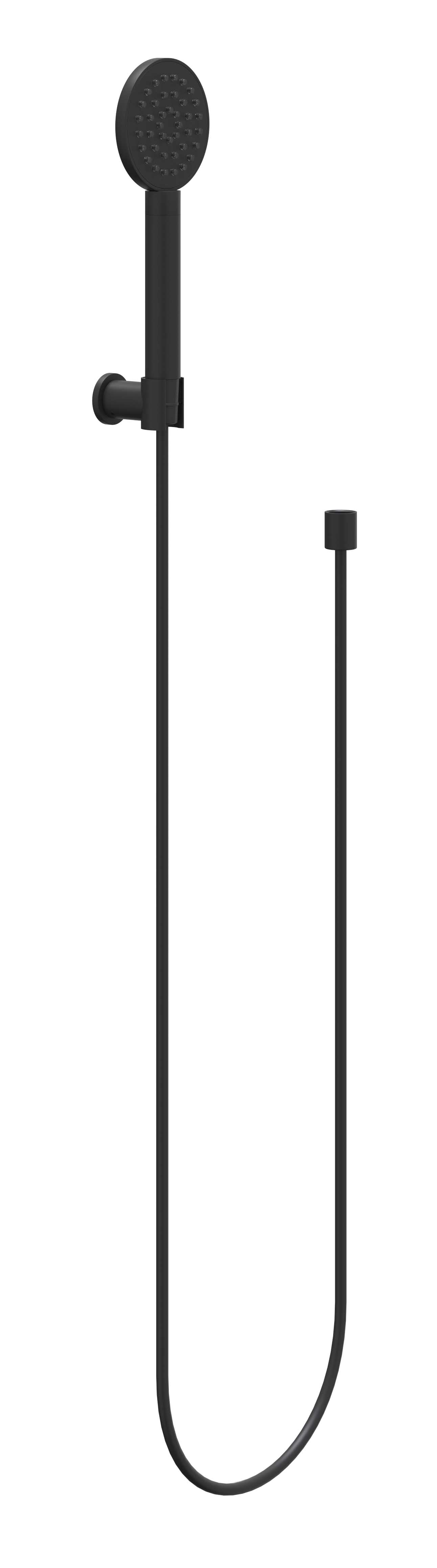 IVY handdset slang 150cm wandhouder en satin spray handd 6901102 Mat zwart PED