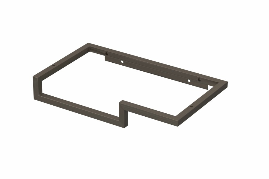 Proline stalen fonteinframe m. handdoekhouder L H60xB400xD230 Geborsteld RVS / 1901563