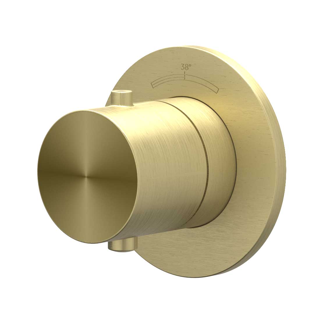 IVY Concord Afbouwdeel flow-through inbouwstopkraan symmetry 6201222 RVS316 gebr. mat goud PVD