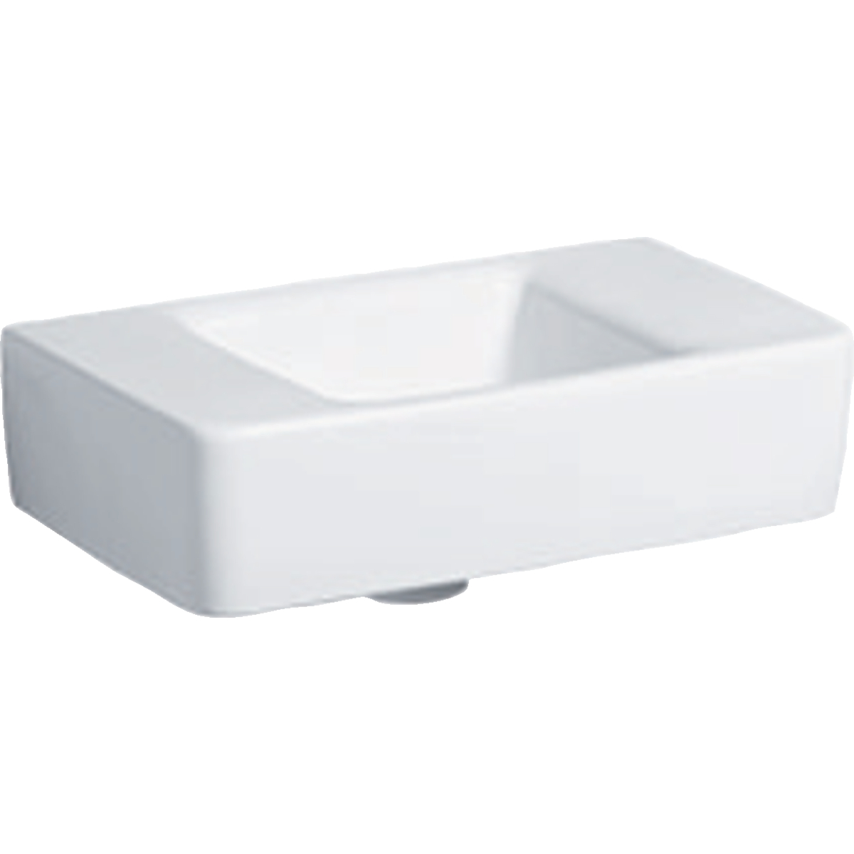 Geberit Renova Plan fontein compact 40x25cm z.krgt. z.overl. 272141000 wit