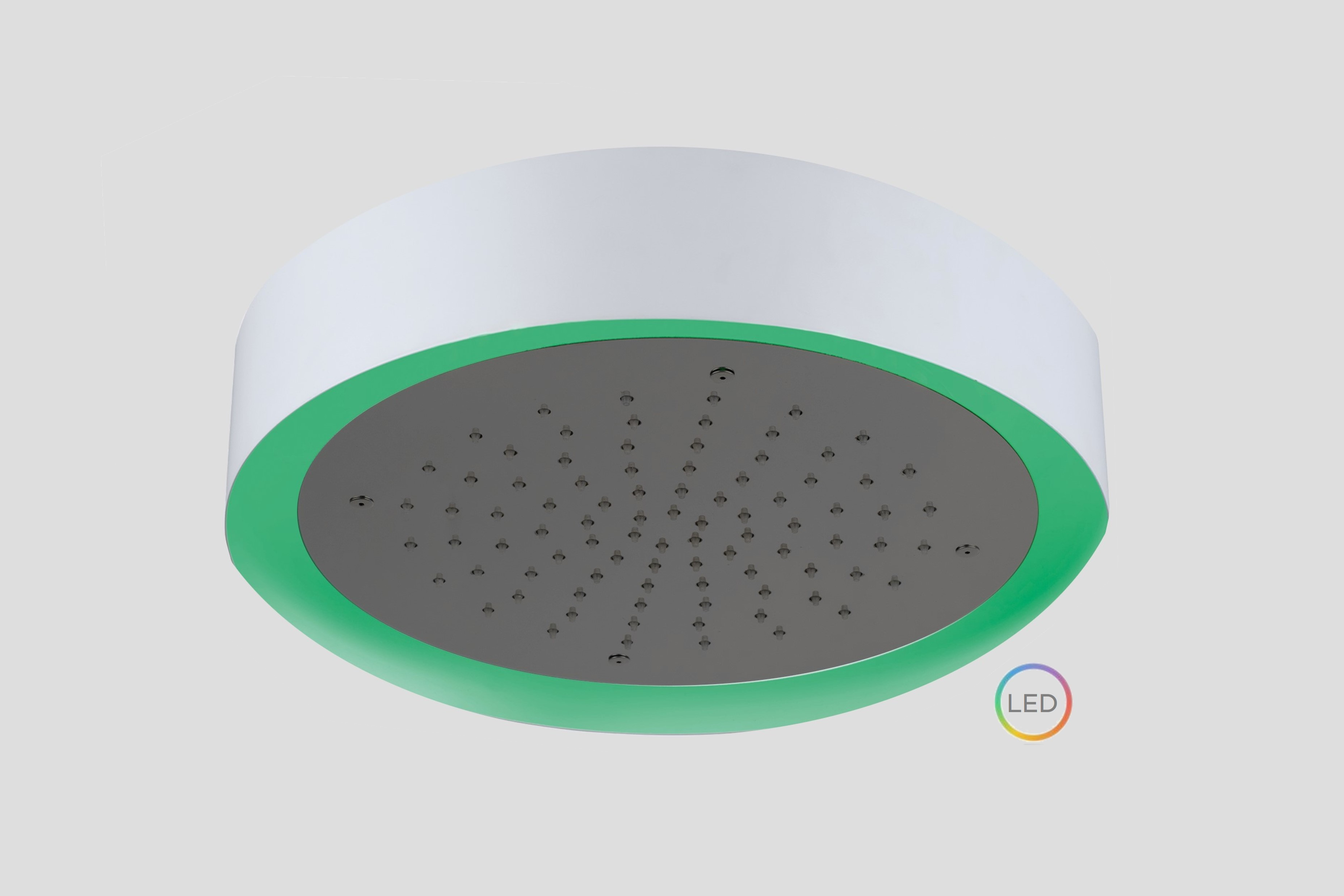 Lagoo Nesso Hoofddouche Light Ring 370 m. multi color LED incl. afstandsb. N8171GM Brushed Gun Metal PVD