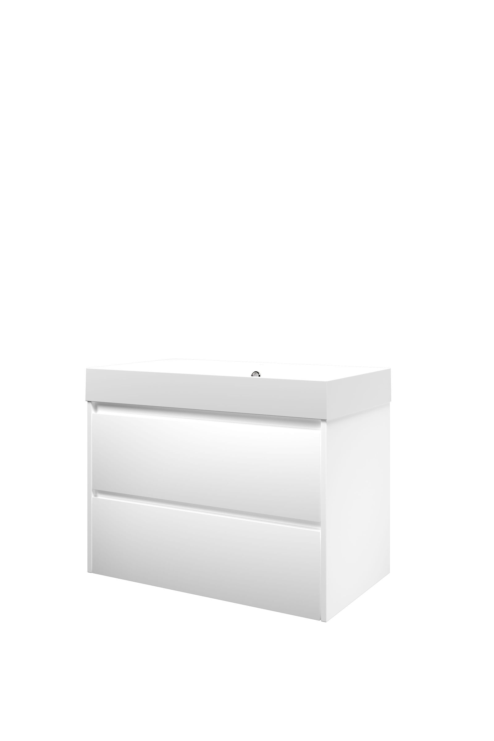 Proline set polystone Loft wast. met 1 krgt. en onderk. sym. 1816875 Mat wit/ Mat wit H620xB800xD460