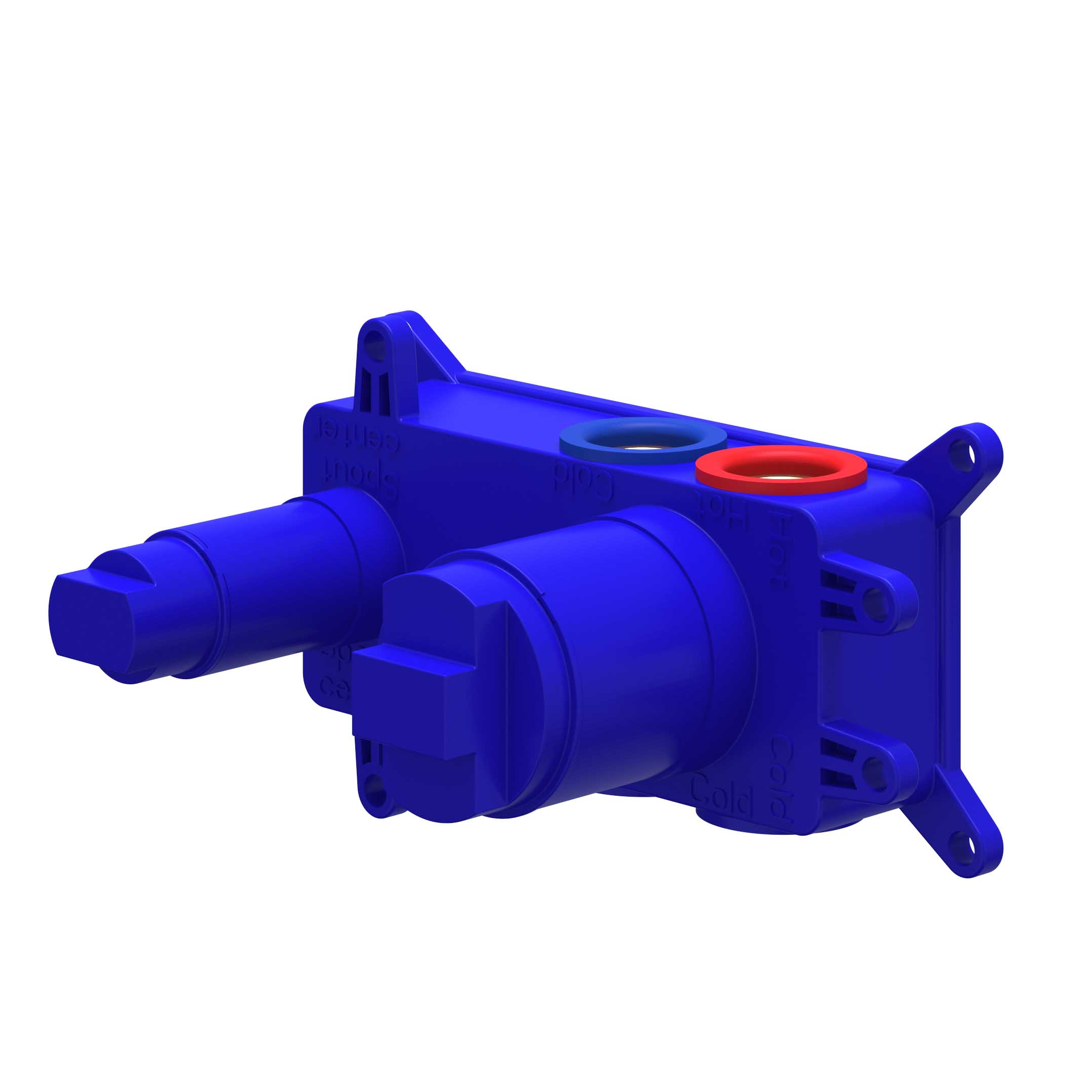 IVY Inbouwbox t.b.v. wastafelmengkraan 2-gats uitloop uni. 6199001 Donker blauw