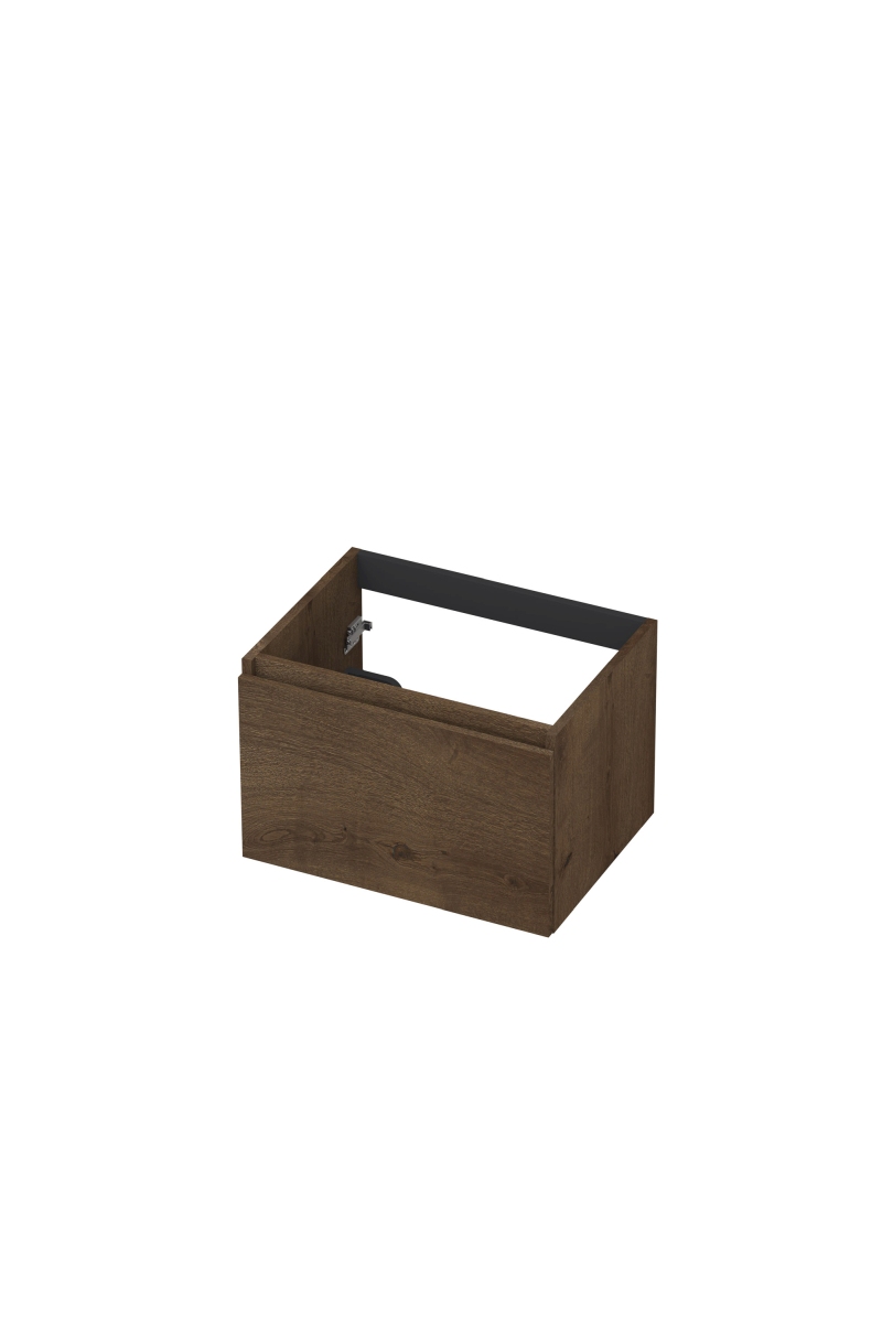 INK Fineer onderkast 1L gr.loos houten keerlijst fineer 1221203 Chocolate H400xB600xD450