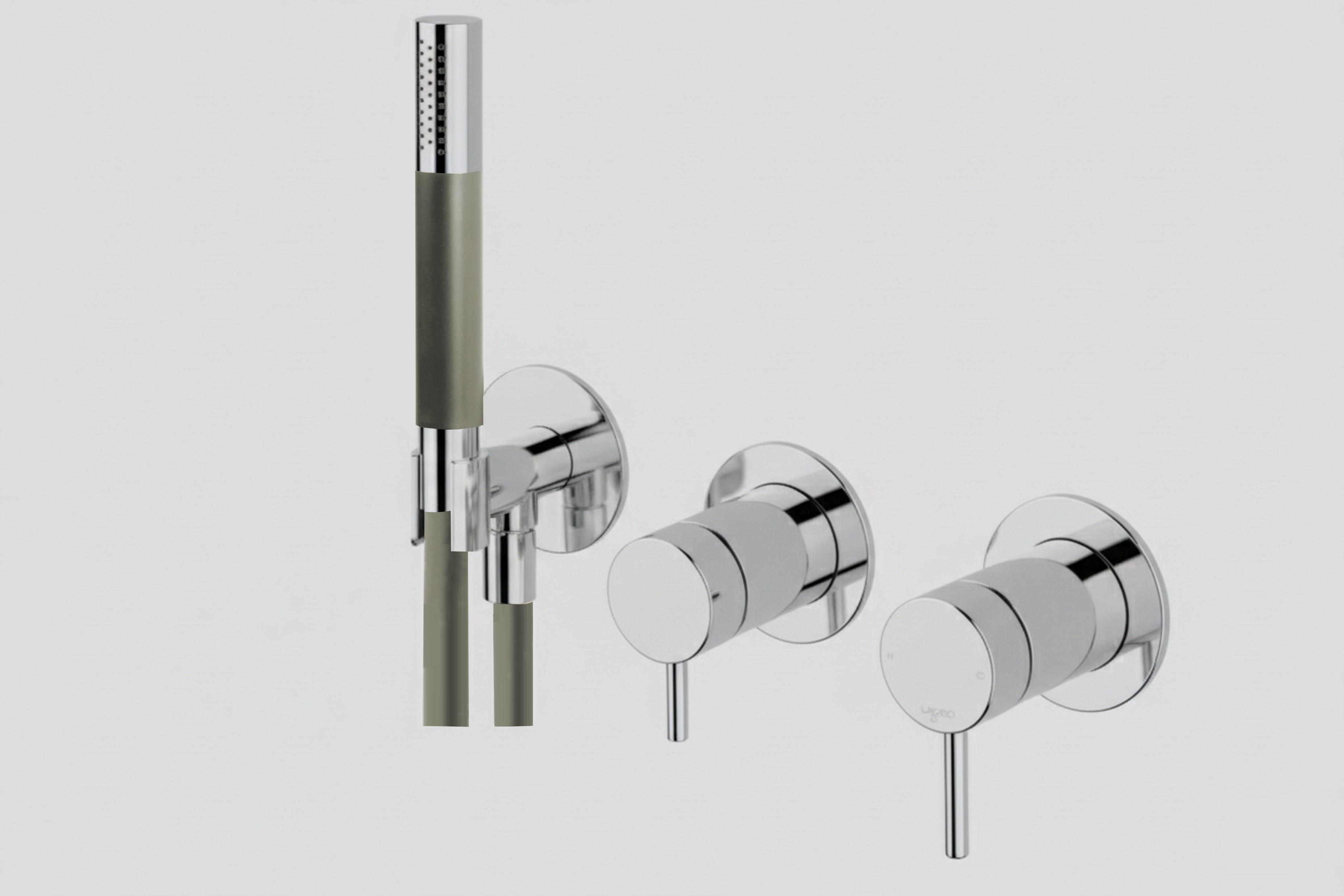 Lagoo Garda Inbouw douche-/badmengkraan m. 2-weg omstel afbouwdeel en handdouche G3218CH Chrome