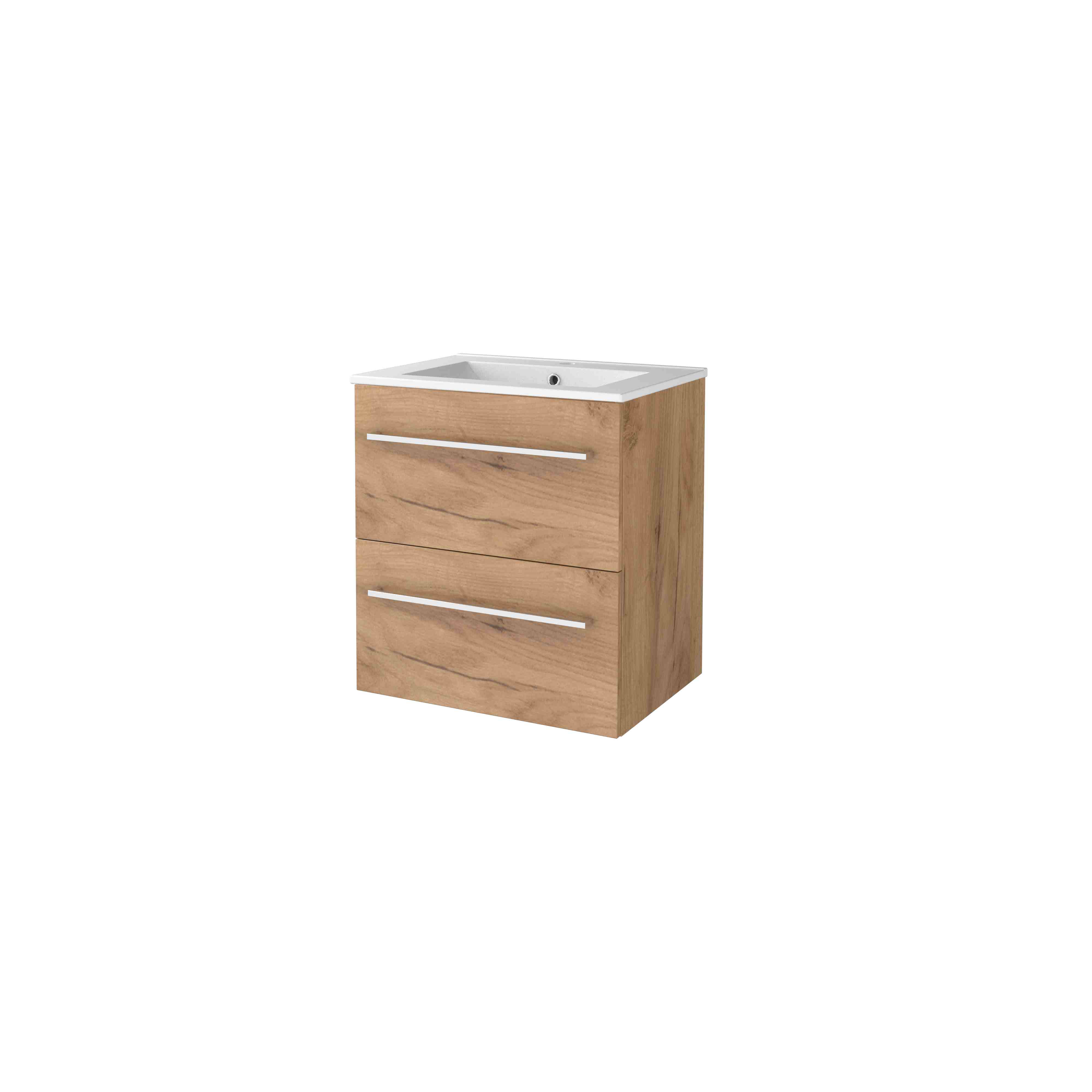 Basic Start 46 set 60x46cm met gr. 2 la keram. wast. 1 krgt. S46GR60PWO Whisky Oak