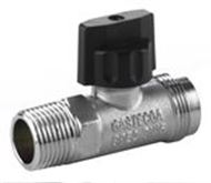 Chroom gaskogelkraan buitendraad Giveg 1/2xM24 recht