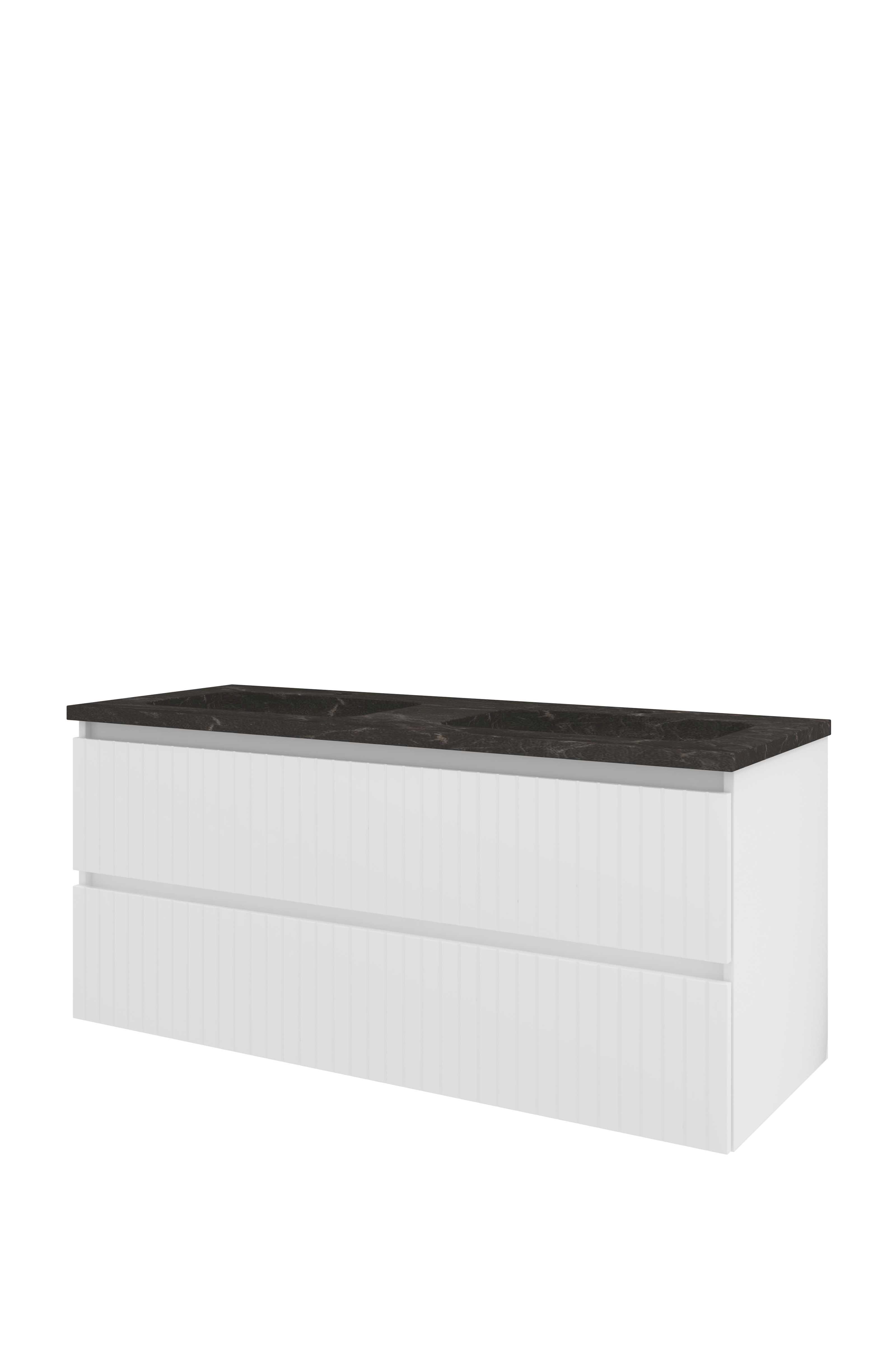 Proline Set hardsteen Elegant wast. met 2 kr.gaten en onderkast sym. gefr. 1818334 Glans wit/Blue stone 1200x460x545
