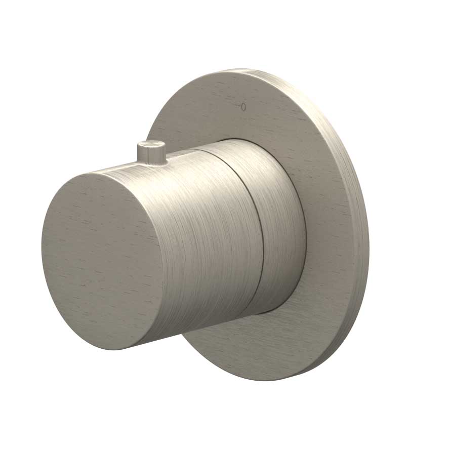 IVY Bond Afbouwdeel flow-through stopkraan symmetry met rond rozet 6202603 gebr. nickel PVD