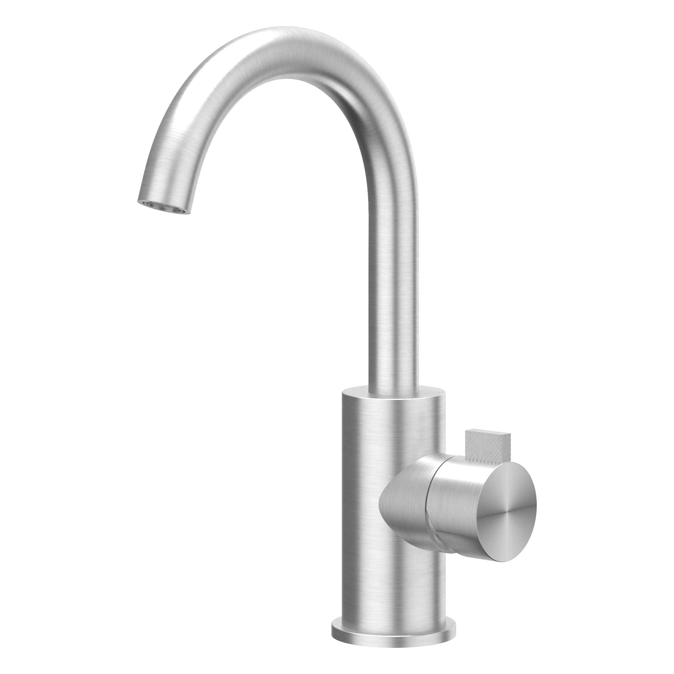 IVY Tribe Wastafelmengkraan opbouw met draaibare uitloop coldstart 6100271 RVS316 gebr.