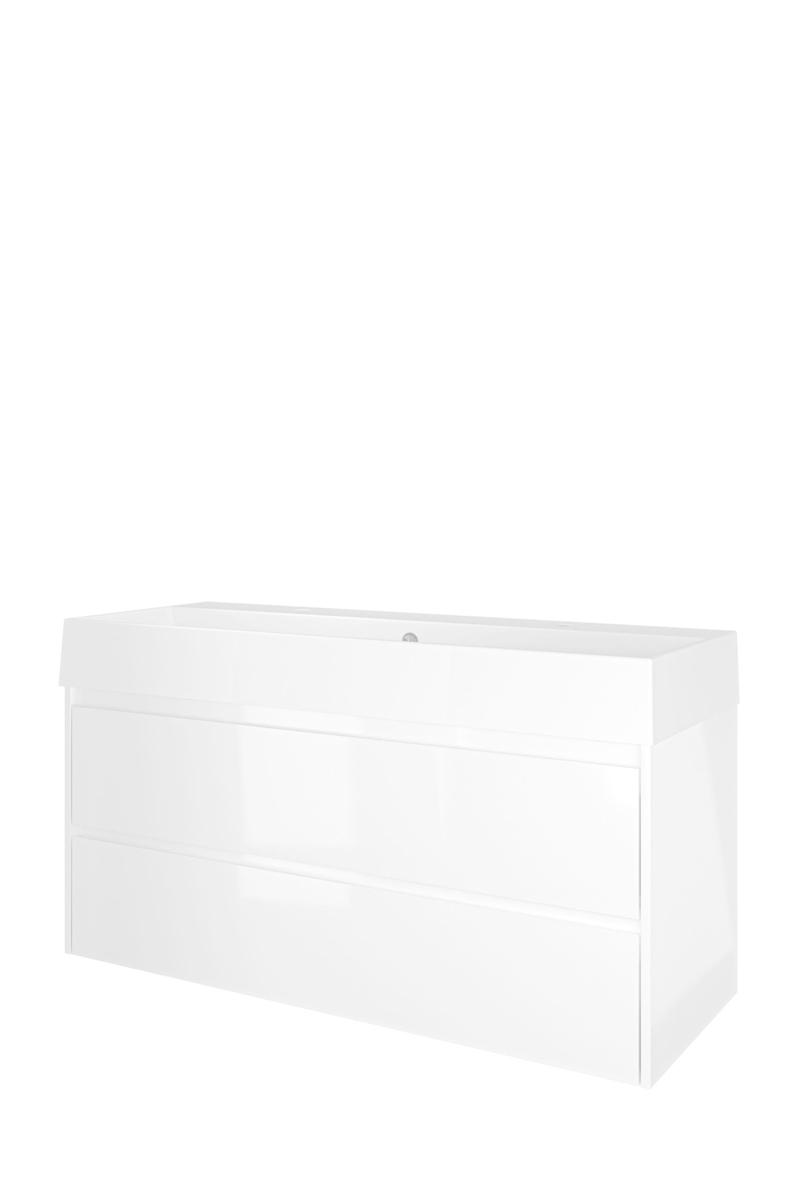 Proline set porselein Loft wast. met 2 krgt. en onderk. sym. 1815494 Glans wit/Glans wit H620xB1200xD460