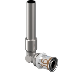 Uponor S Press Plus pers knie met koperovergang 16x12 1070651