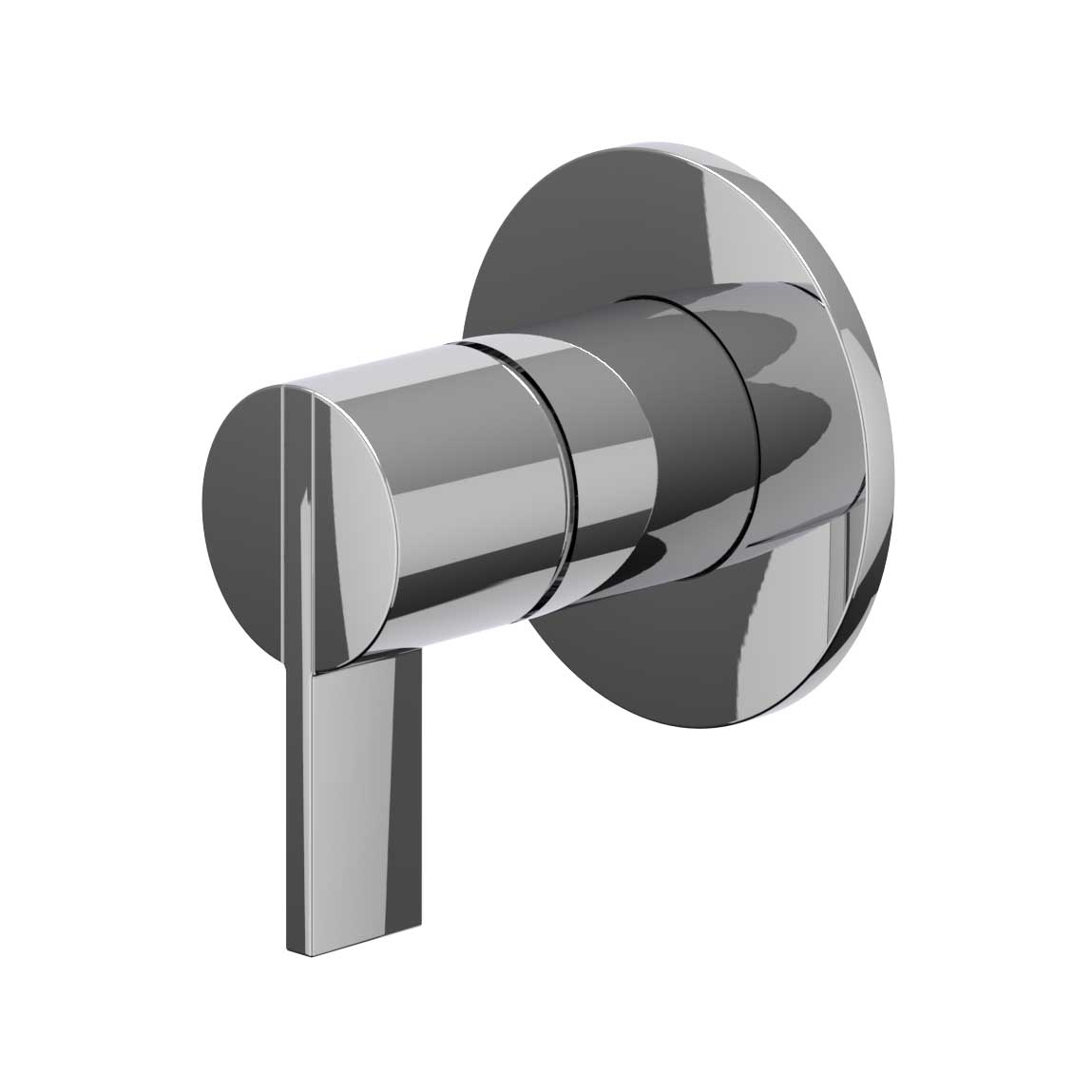 IVY Pact Afbouwdeel inbouw douchemengkraan eenhendel met rond rozet 6202051 Chroom