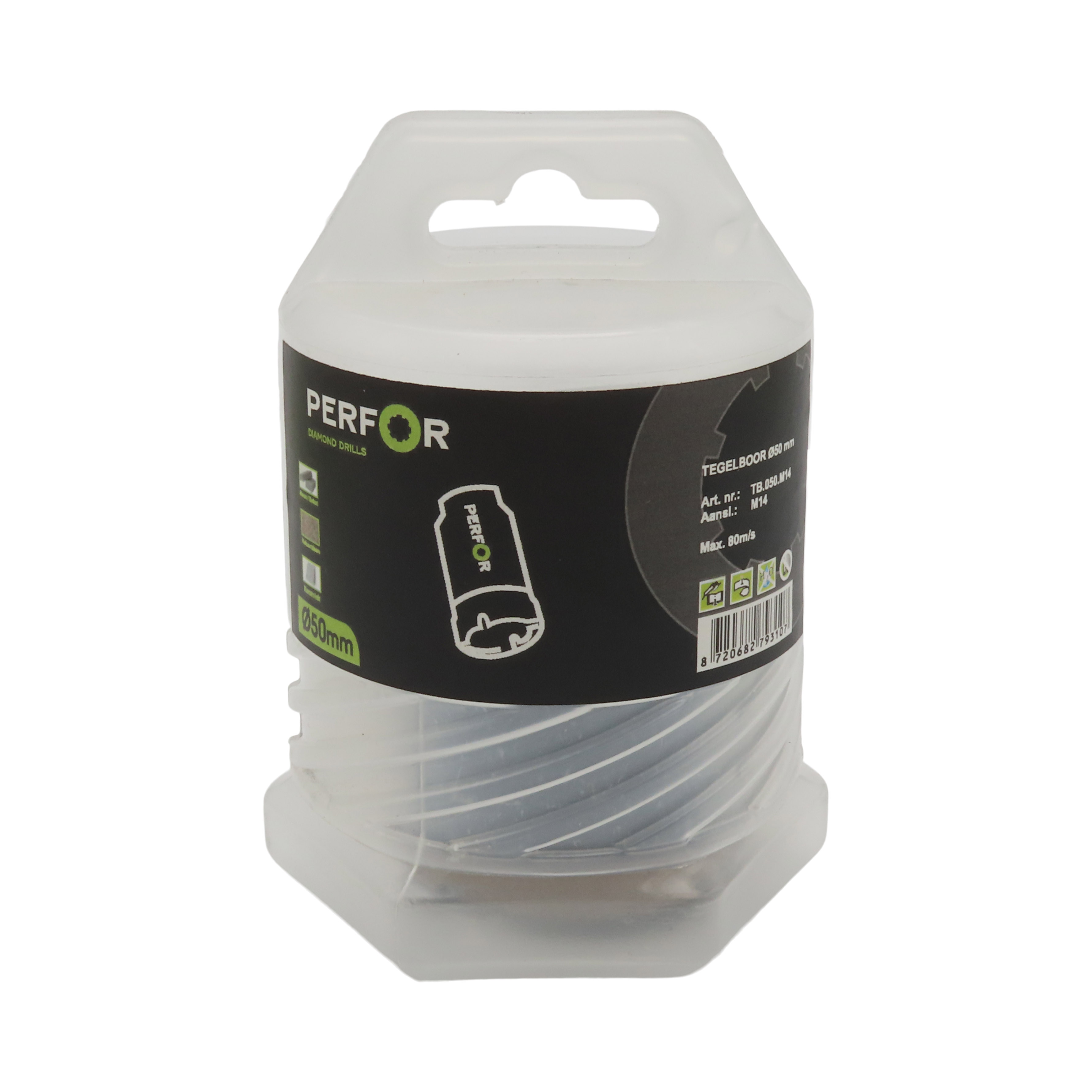 Tegelboor 50mm M14 aansluiting TB.050.M14