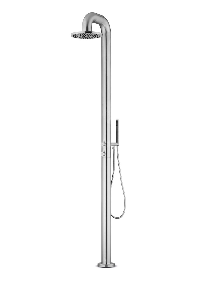 Jee-o fatline vrijstaande douche m. therm. en handd. geborsteld 200-6310