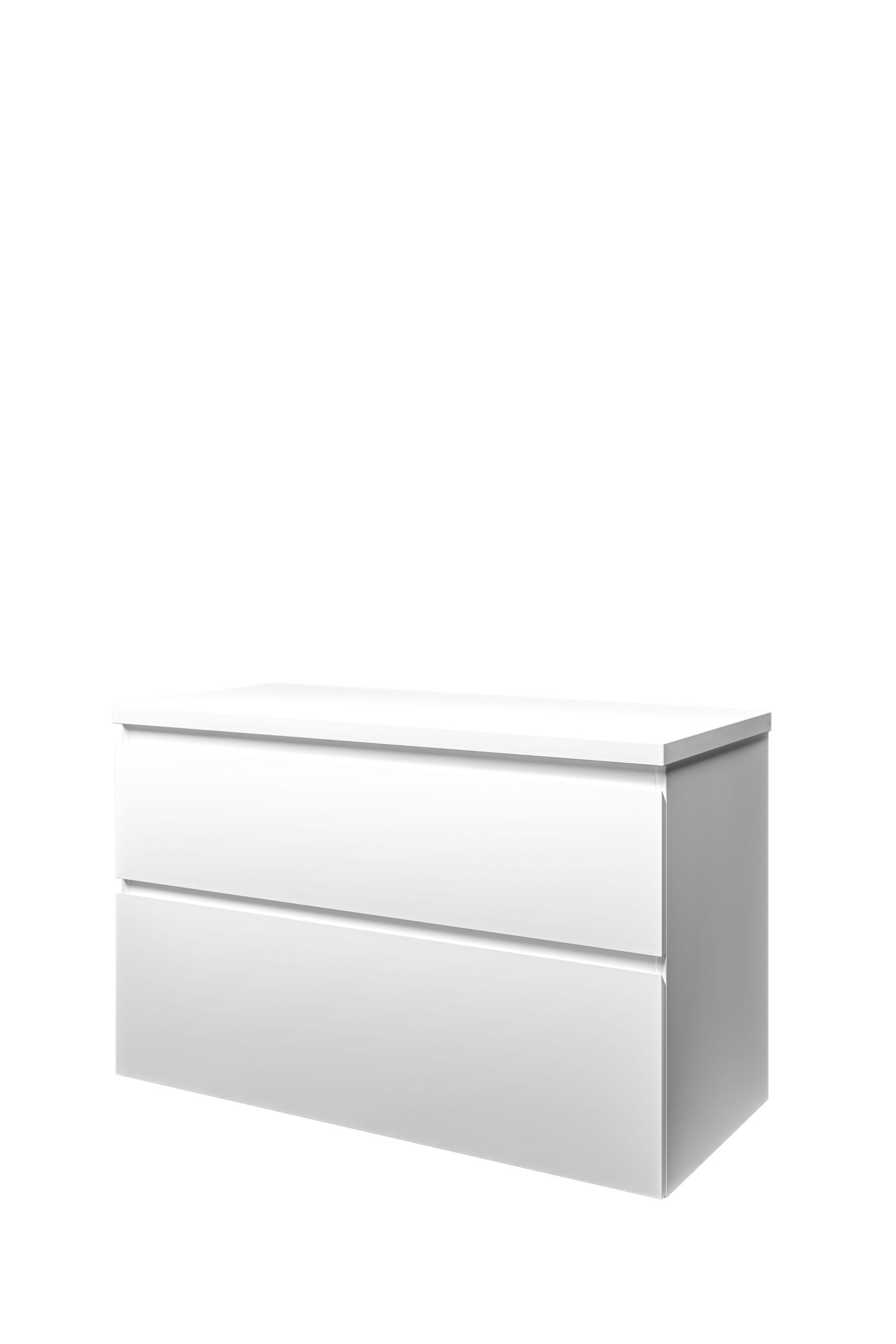 Proline set Top afdekplaat en onderk. a-sym. 1817305 Mat wit H632xB1000xD460