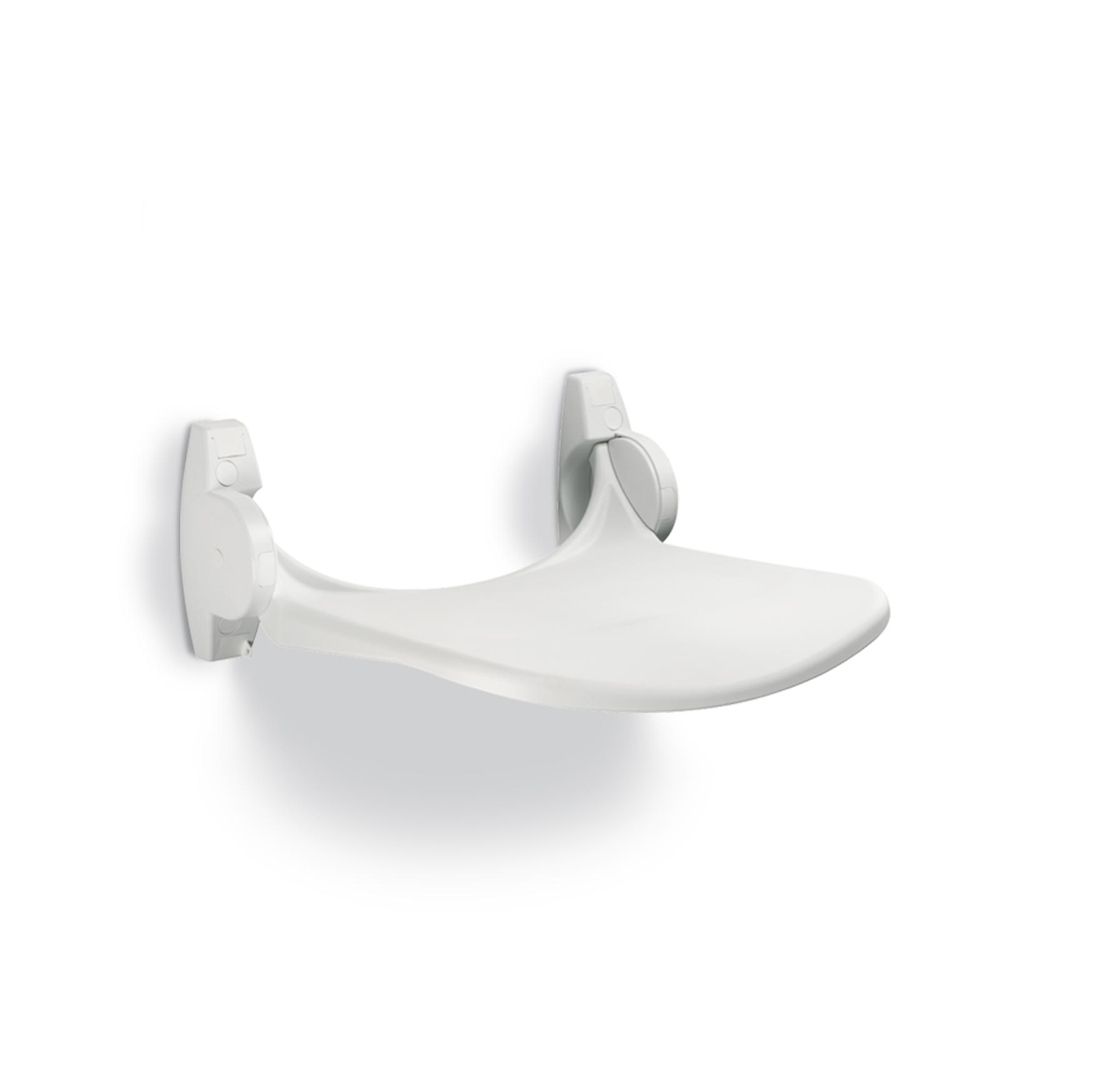 Linido douchezitting kunststof zitting opklapbaar LI2201200602 kst.wit R9010