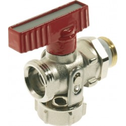 VSH vulaftapkraan KFE haaks 1/2 nikkel m/slangtule+hendel