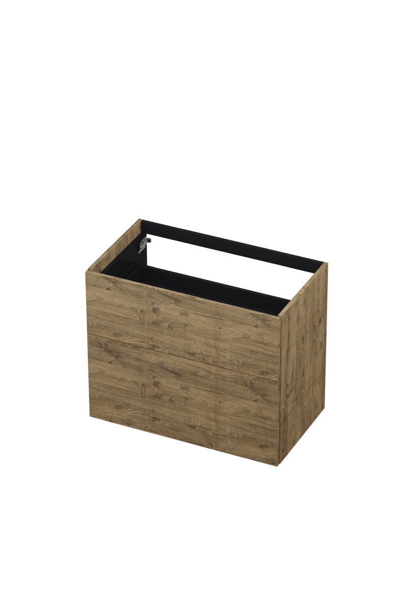 INK onderk. 2 laden push to open 65cm hout decor 1259014 Naturel eiken H650xB800xD450