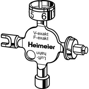 Heimeier universele instelsleutel 0530-01.433
