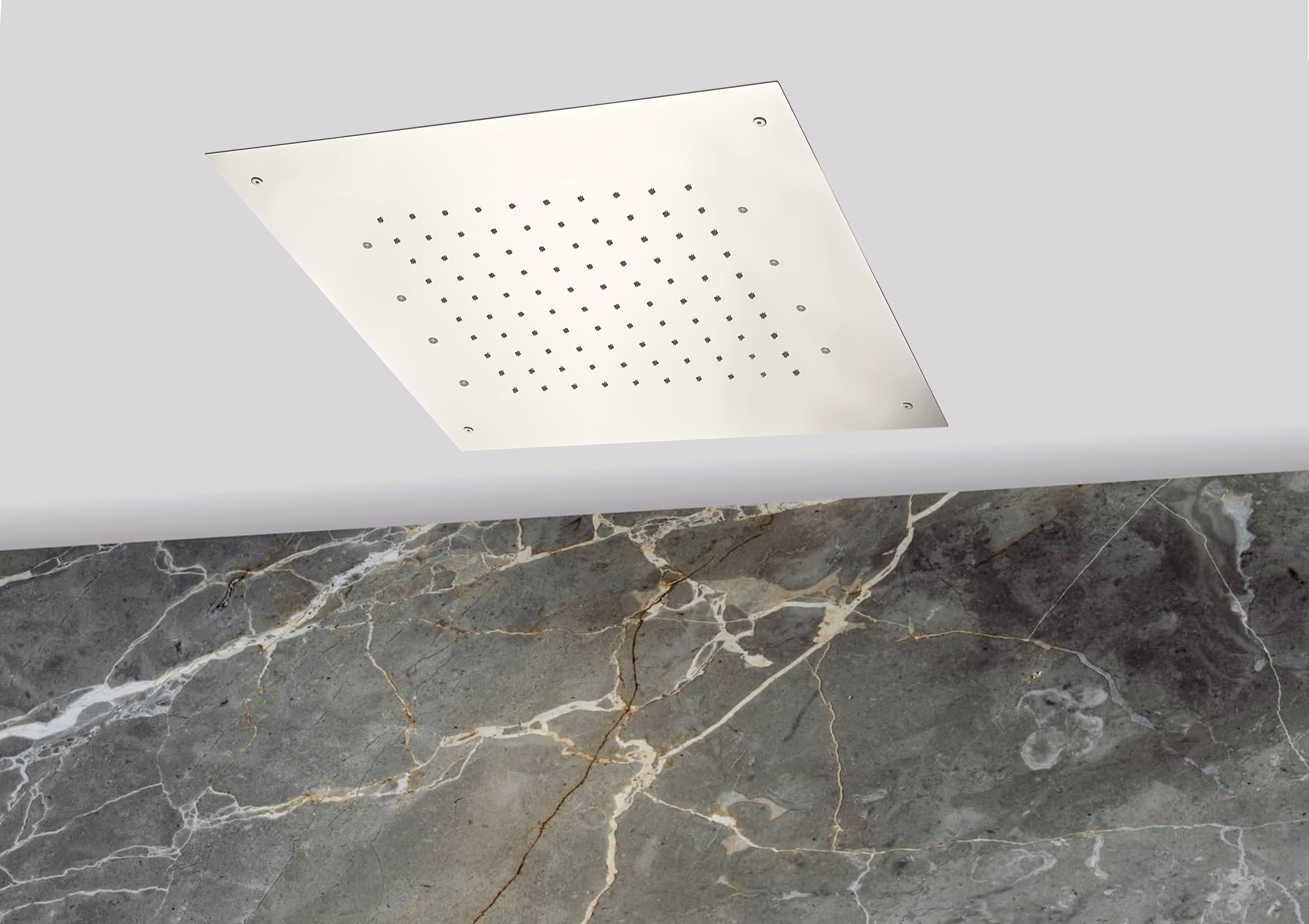 Lagoo Nesso Hoofddouche LED it Rain 500 x 500 m. multi color LED incl. afstandsb. N8252BN Brushed Nickel