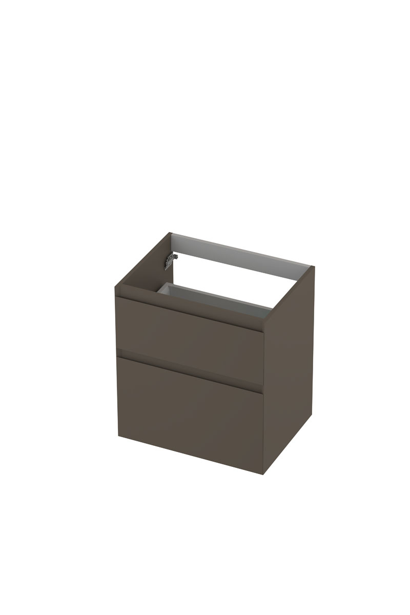 INK onderk. 2 la GL gelakt 45gr a-symm. H600xB450xD650 Mat taupe / 1240805