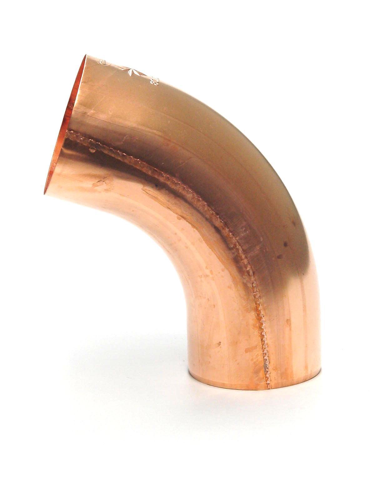 Koperen bocht Gromo   80mm 85gr.