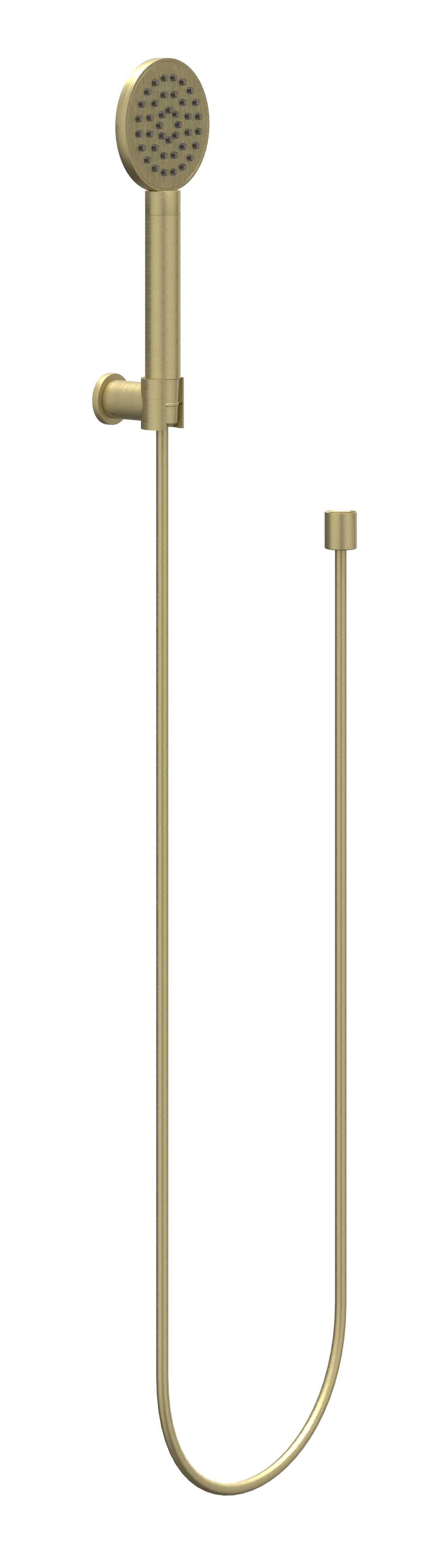 IVY handdset slang 150cm wandhouder en satin spray handd 6901104 gebr. mat goud PVD